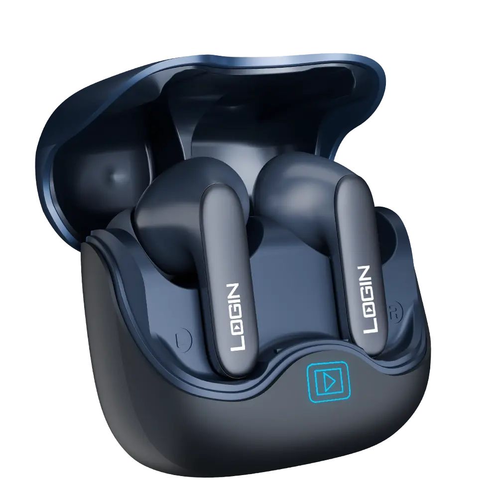 Login L-200 Optimus 4-Mic Quad ENC Wireless Earbuds
