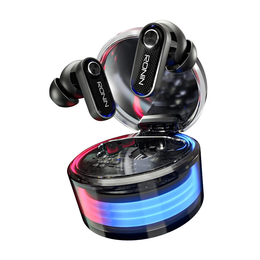Ronin Clutch Pro | R-7165 RGB Gaming Earbuds
