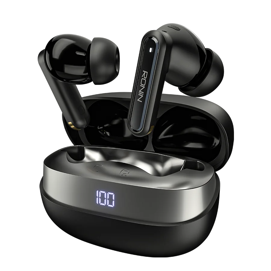 Ronin Vector | R-7120 ANC & Quad-Mic Wireless Earbuds
