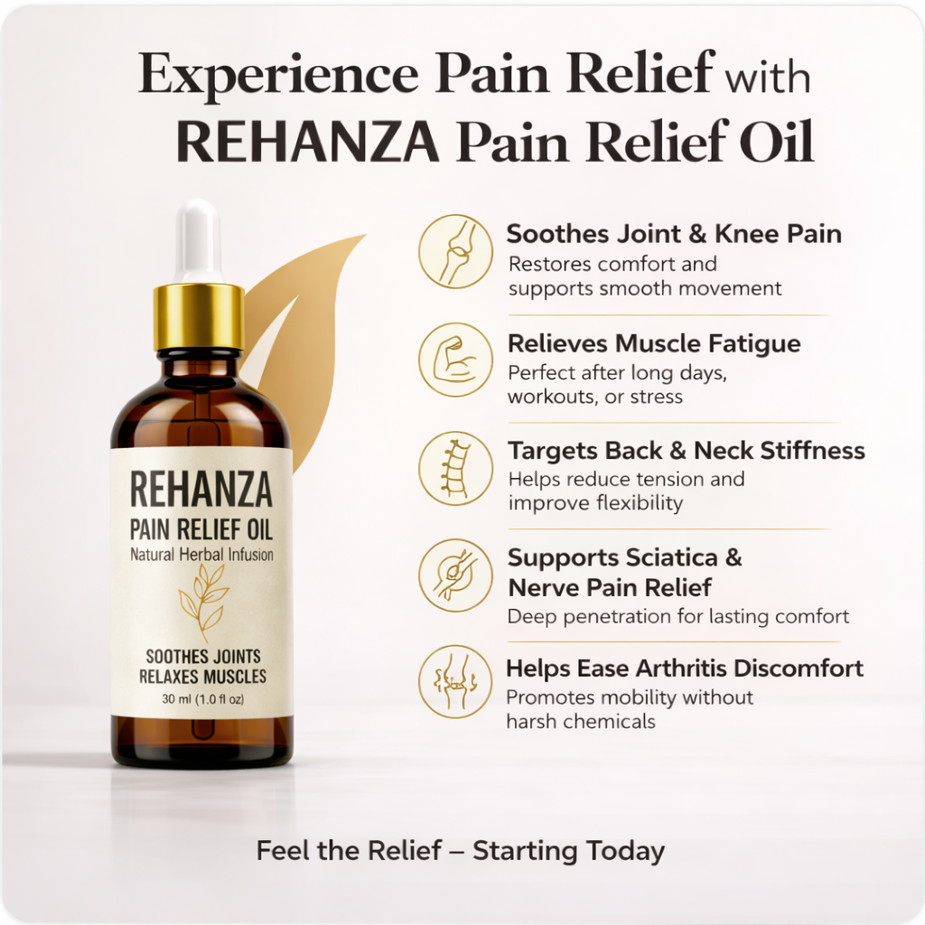 Rehanza Herbal Pain Relief Oil – Natural Muscle & Joint Therapy 
