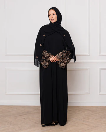 EVA 01 Everyday Black Abaya
