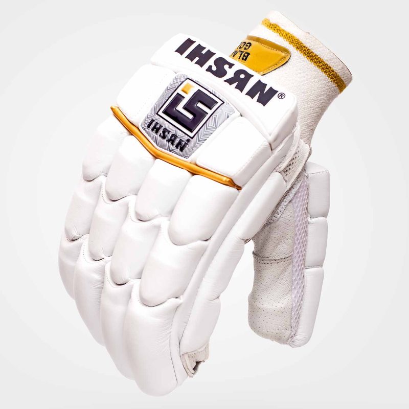 Cricket Batting Gloves Black Gold