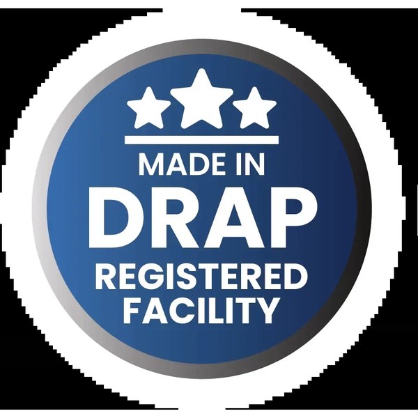 Made in a DRAP registered facility