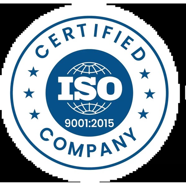 ISO 9001:2015 certified company