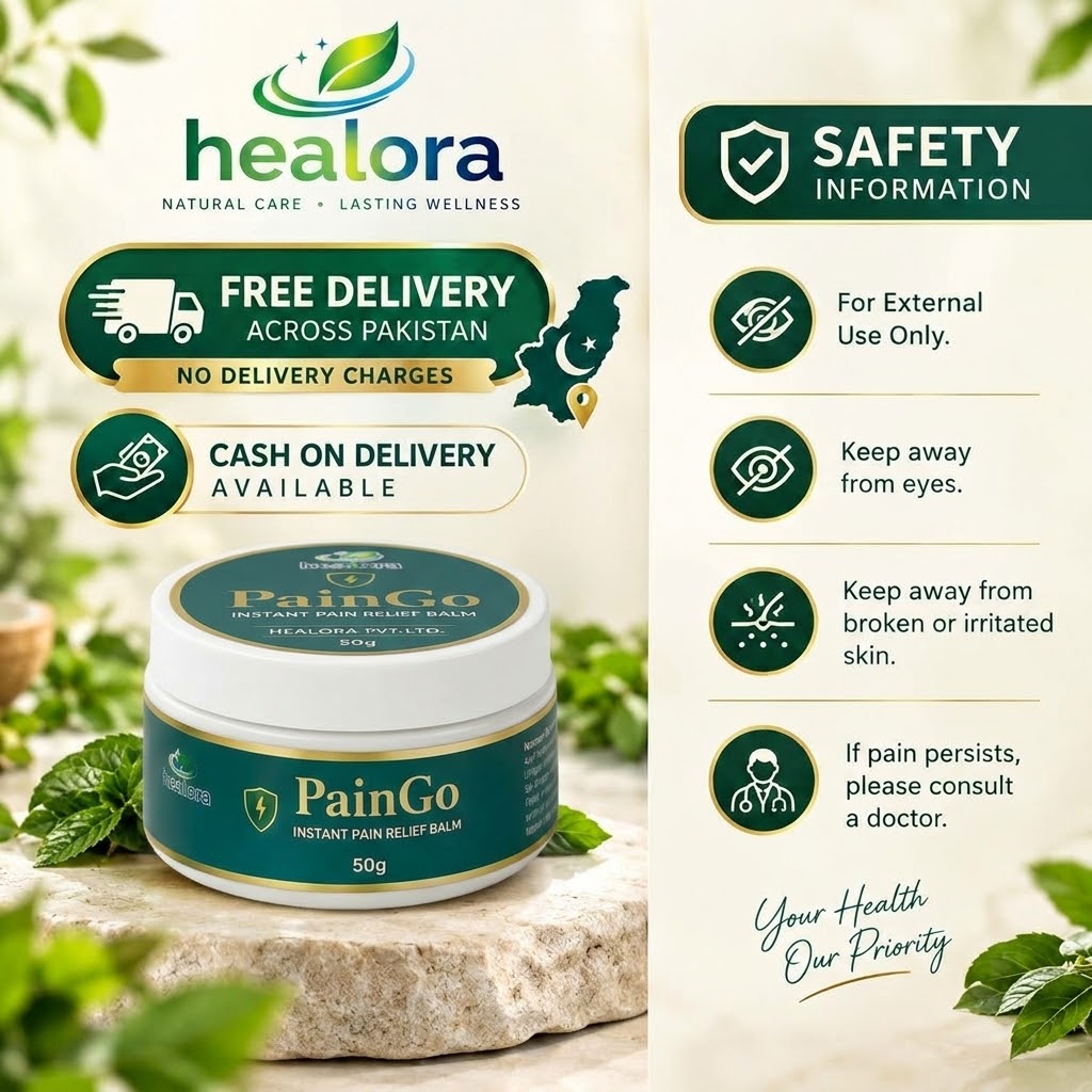 PainGo safety information and free delivery across Pakistan