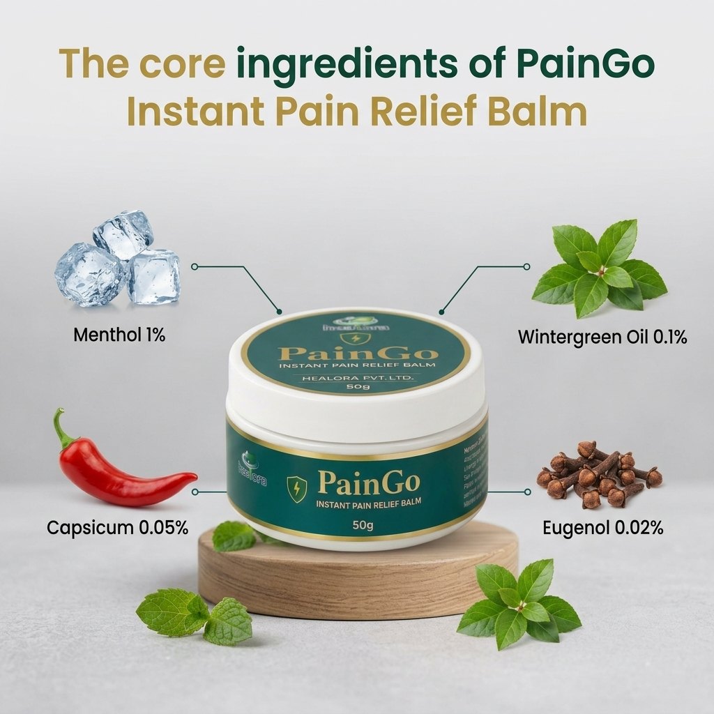 The core ingredients of PainGo Instant Pain Relief Balm
