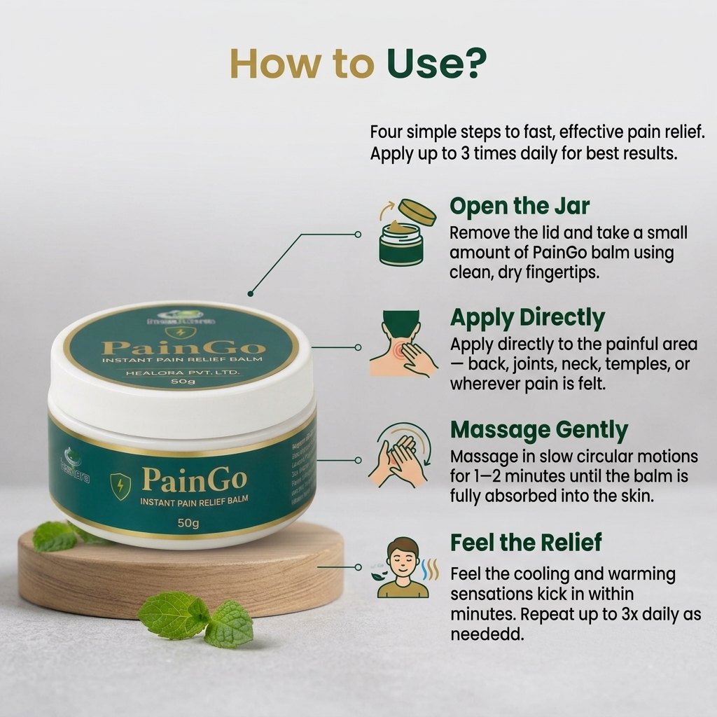How to use PainGo in four steps