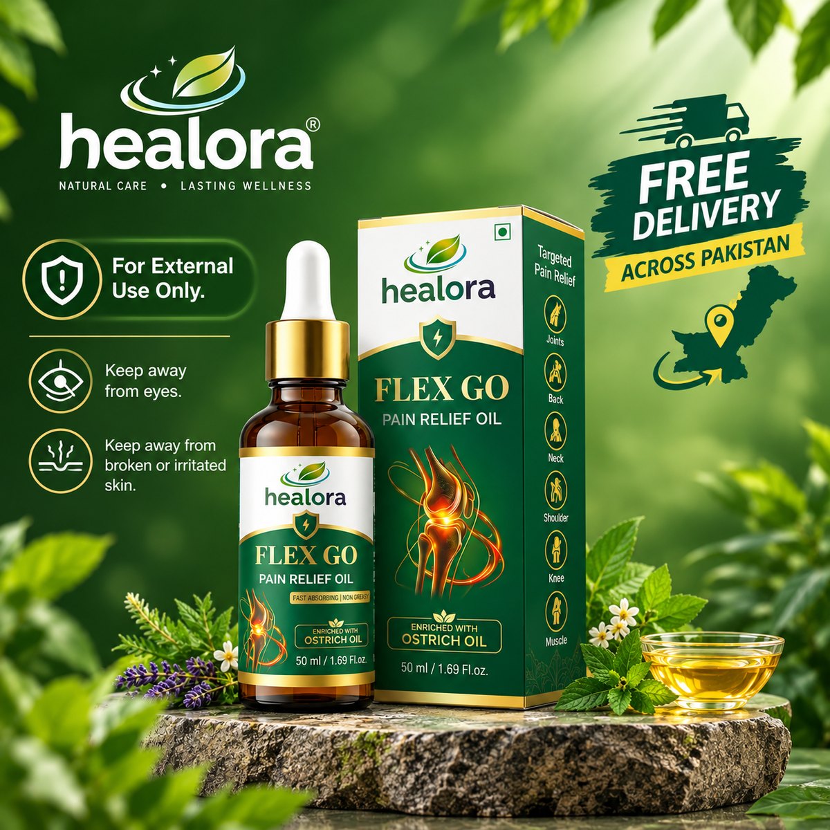 Flex Go safety information and free delivery across Pakistan