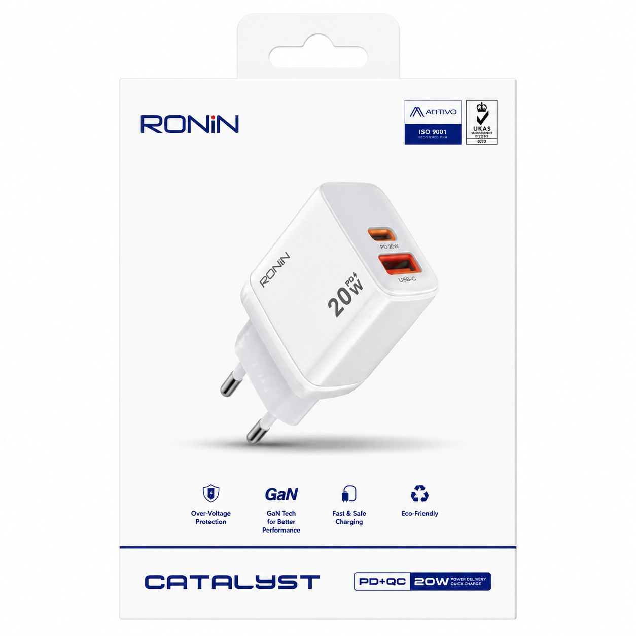 RONIN CATALYST PD+QC 20W Fast Charger