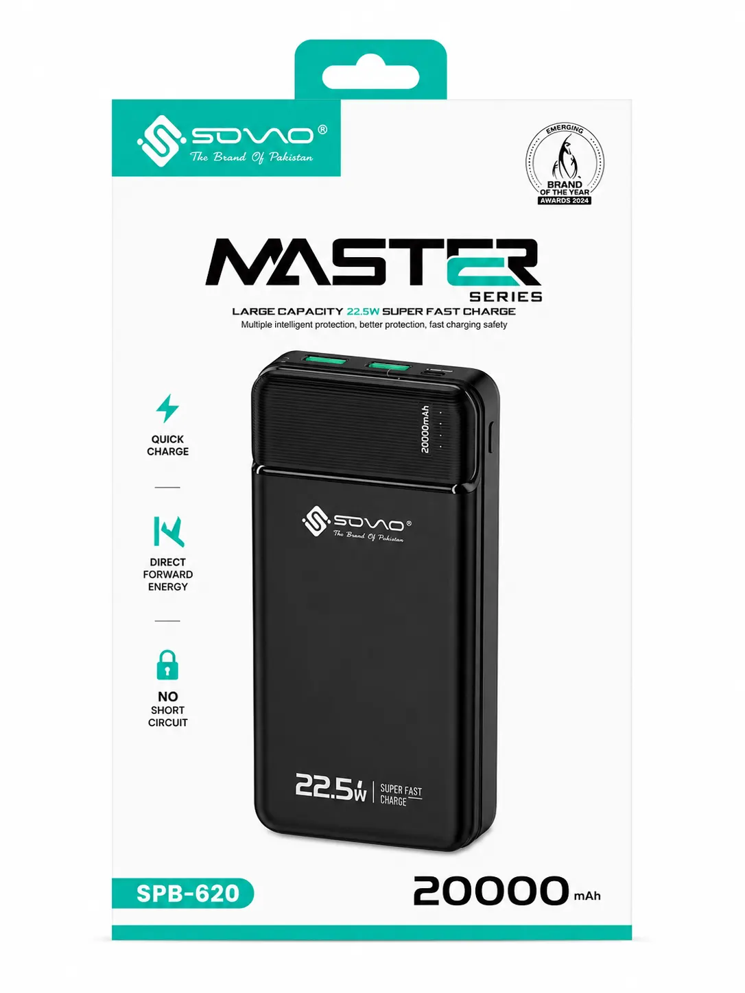SOVO Master Series SPB-620 Power Bank – 20000mAh