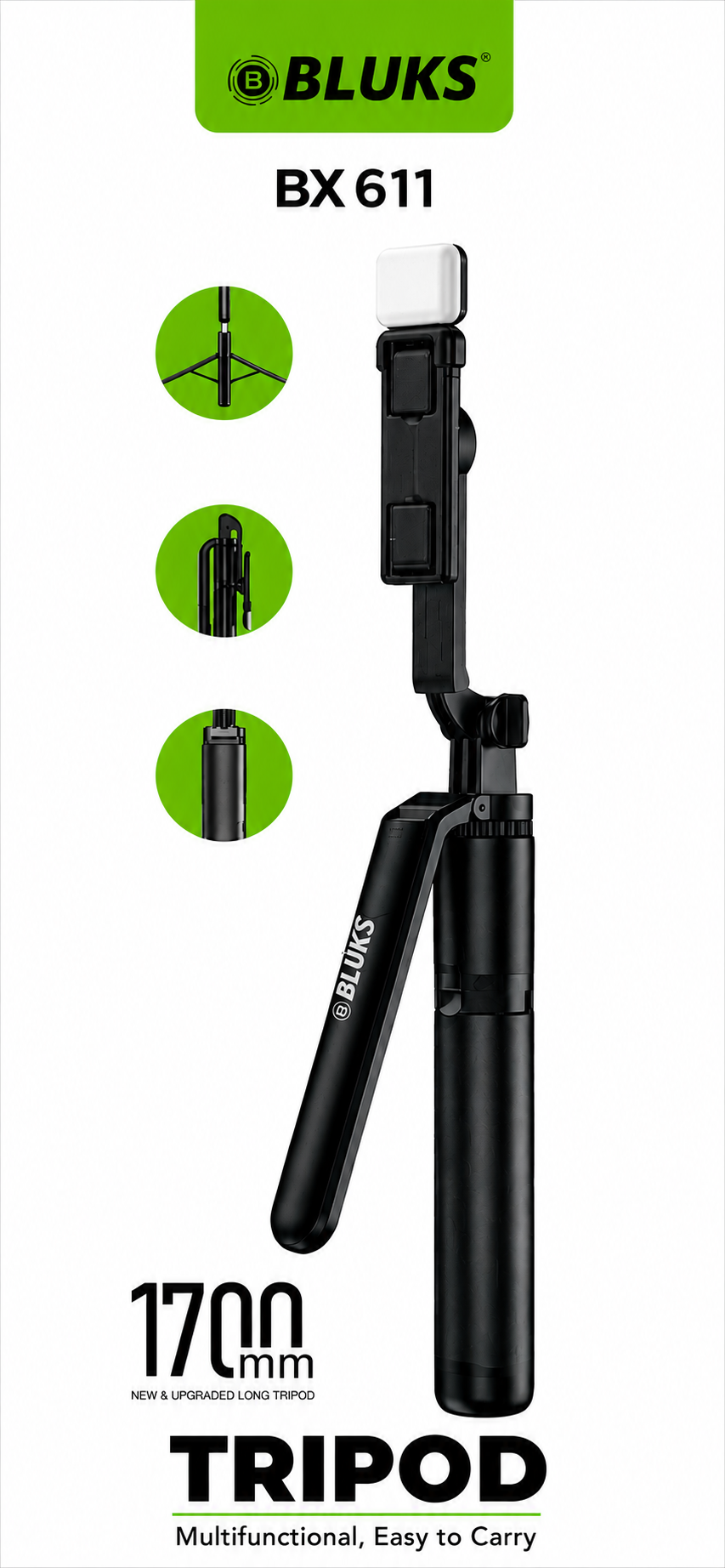 BLUK’S BX611 Multifunction Tripod