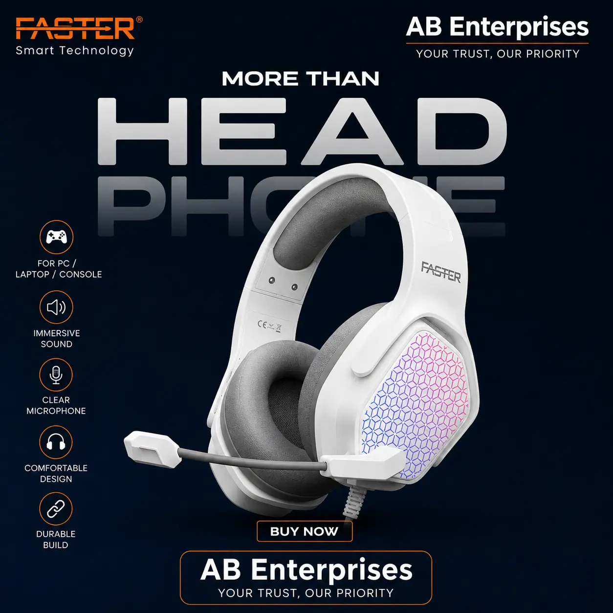 Faster Gekko BG-500 Gaming Headphones