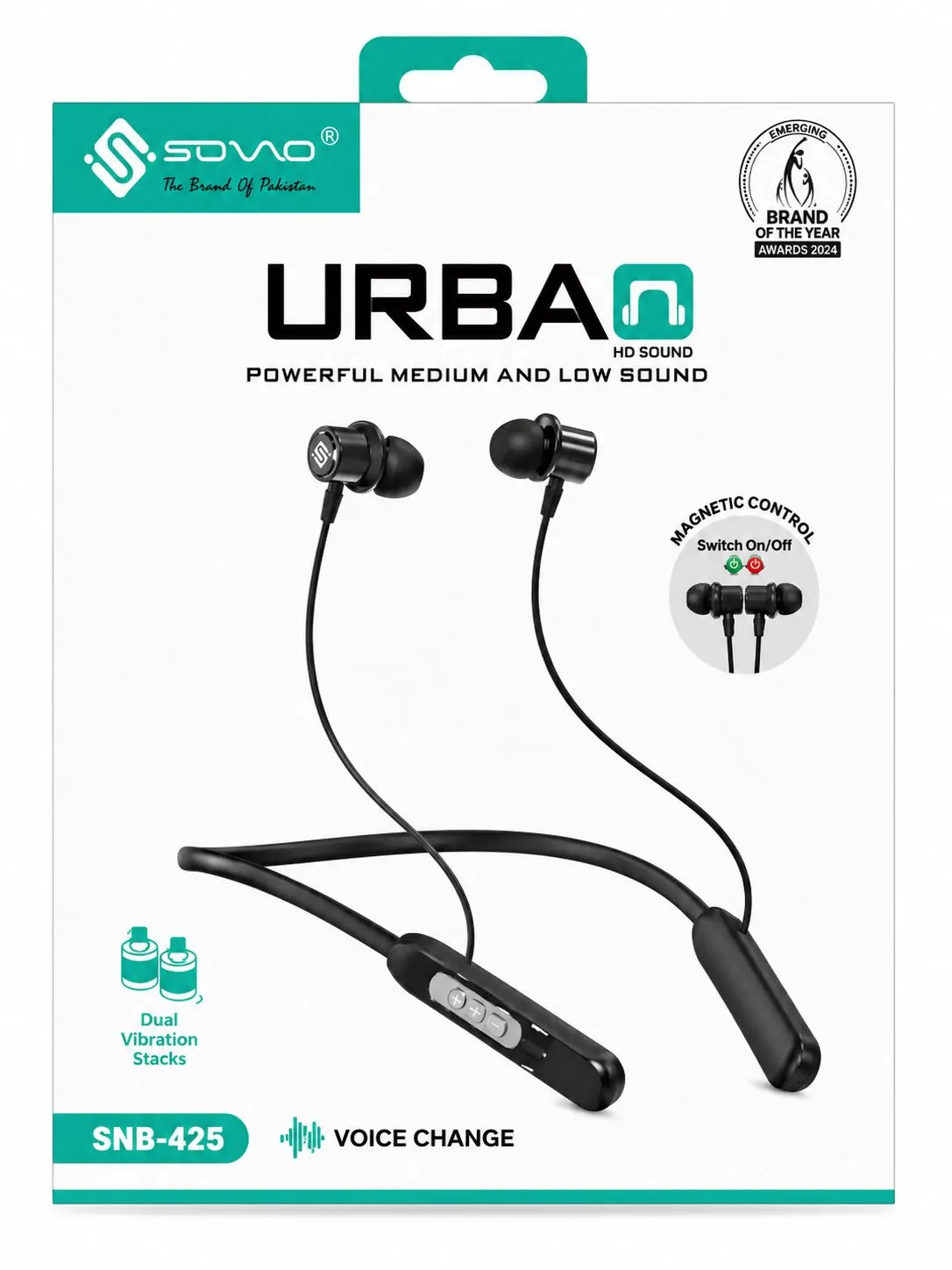 SOVO Urban SNB-425 Wireless Neckband – HD Sound