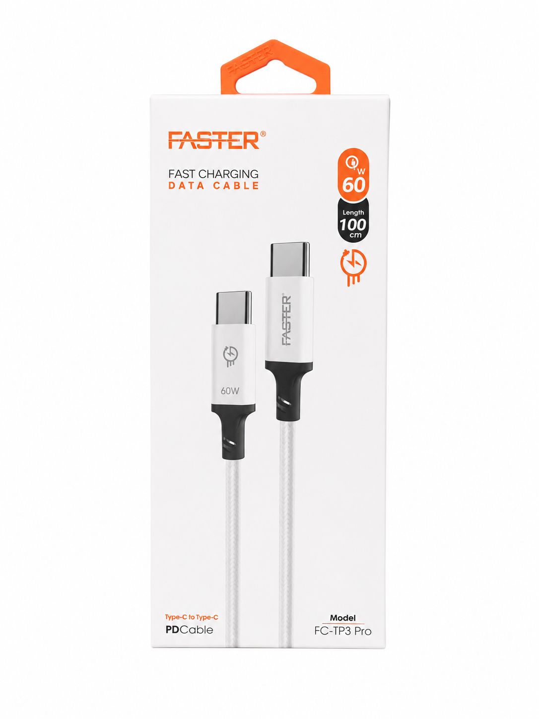 FASTER FC-TP3 Pro 60W Type-C to Type-C Fast Charging Cable
