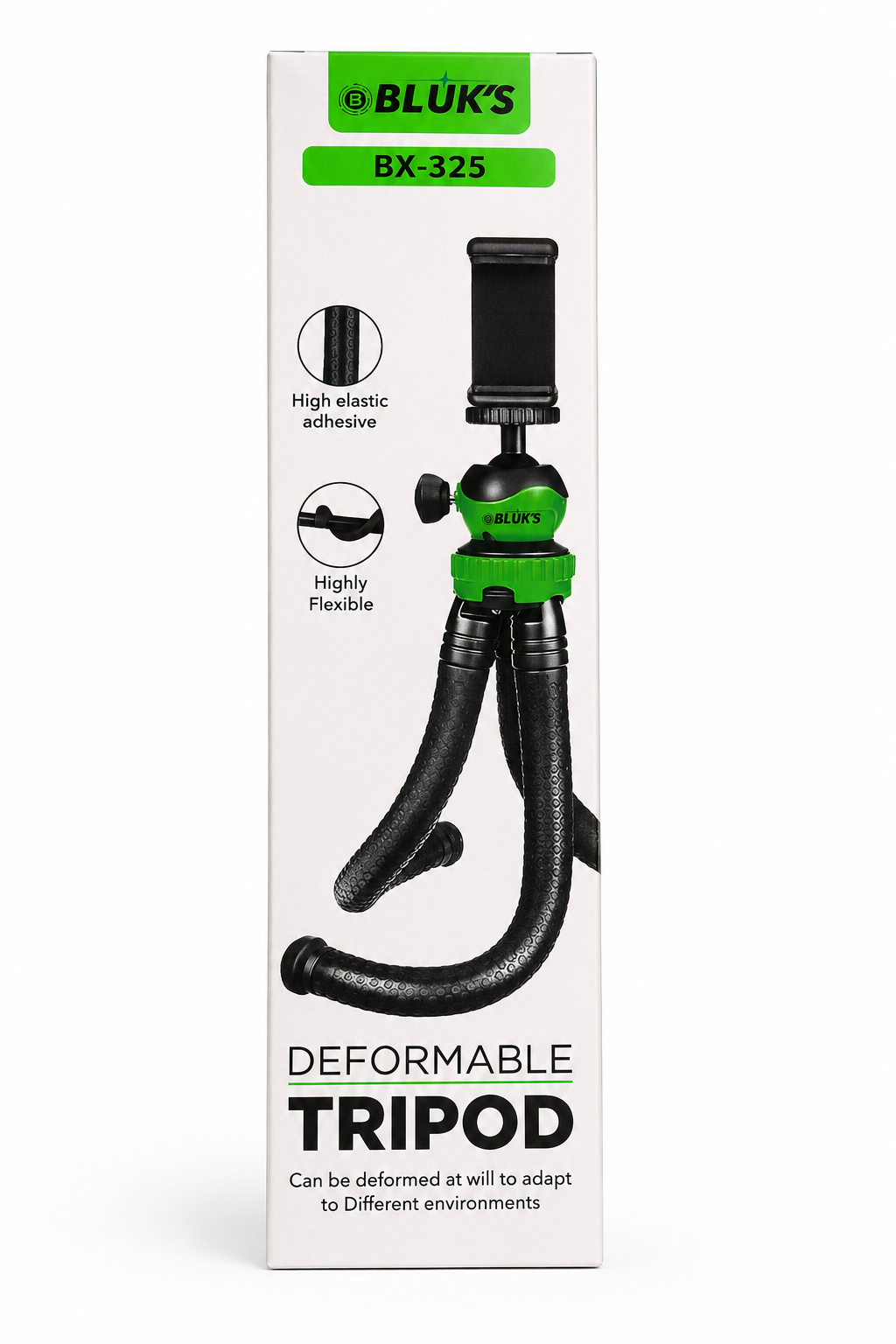 BLUK’S BX-325 Deformable Tripod