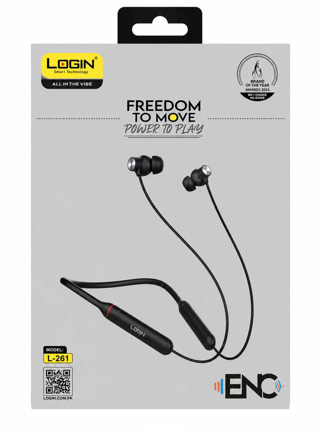 Login L-261 Wireless Neckband – ENC