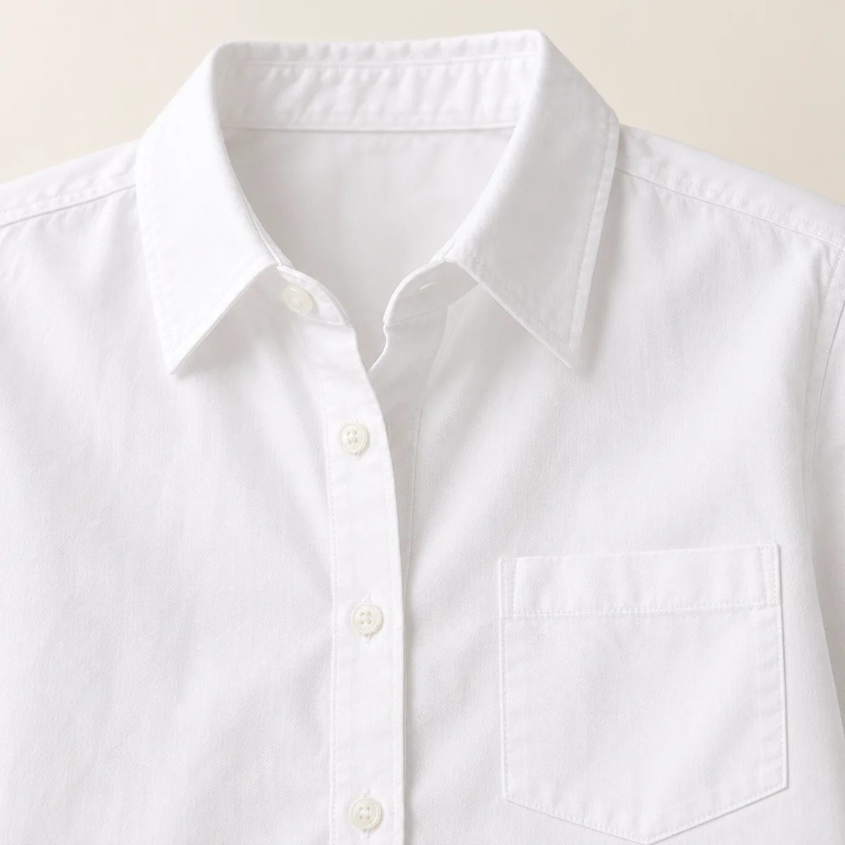 Everyday Cotton Shirt — close-up detail