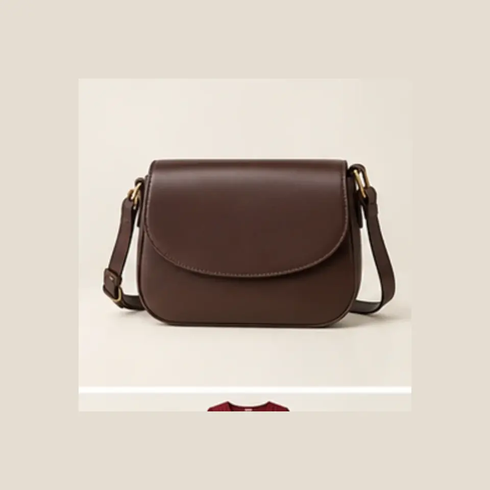 Leather Crossbody Bag — full product view