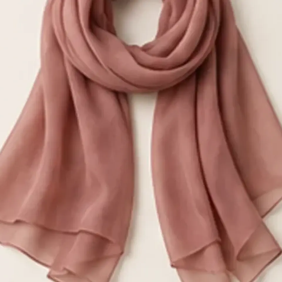 Lightweight Chiffon Scarf — close-up detail
