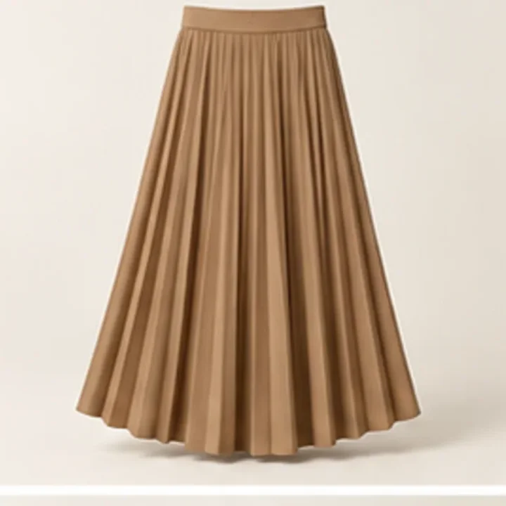 Pleated Midi Skirt