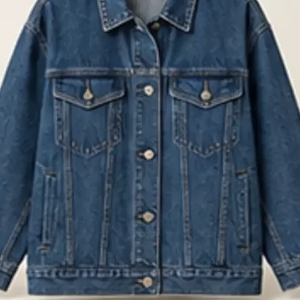 Relaxed Denim Jacket — close-up detail