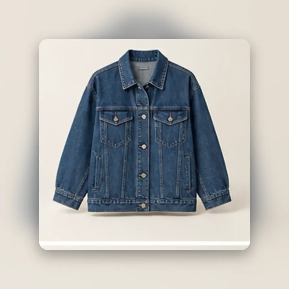 Relaxed Denim Jacket — styled product view