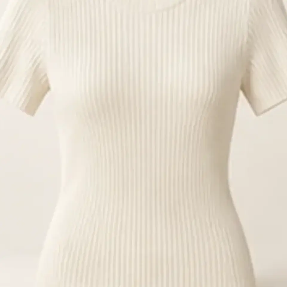 Ribbed Knit Top — close-up detail