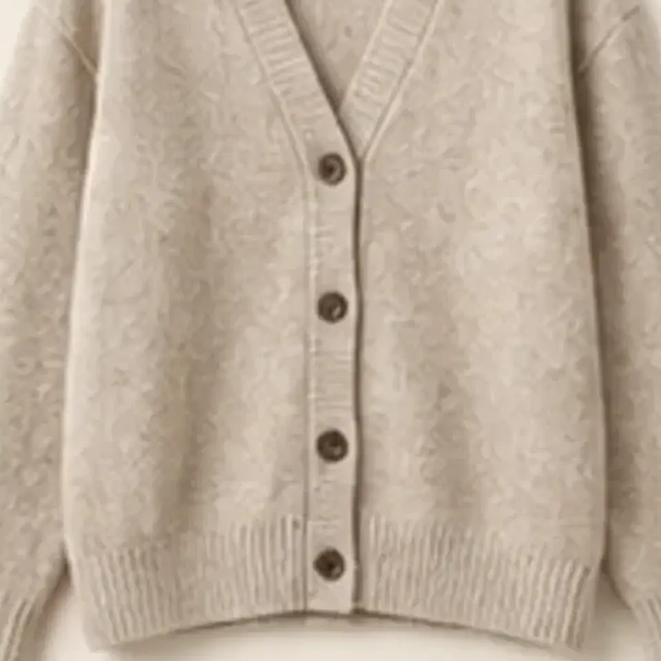 Soft Knit Cardigan — close-up detail