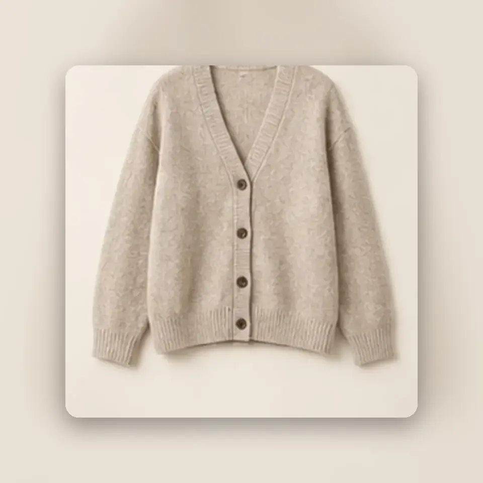 Soft Knit Cardigan — styled product view