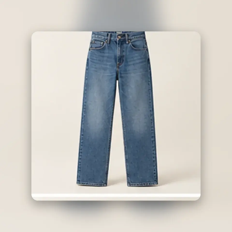 Straight Fit Jeans — styled product view