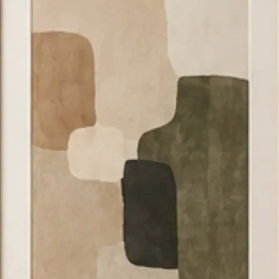 Abstract Framed Print — close-up detail