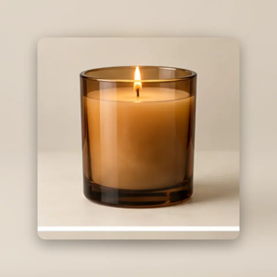 Amber Scented Candle — styled product view