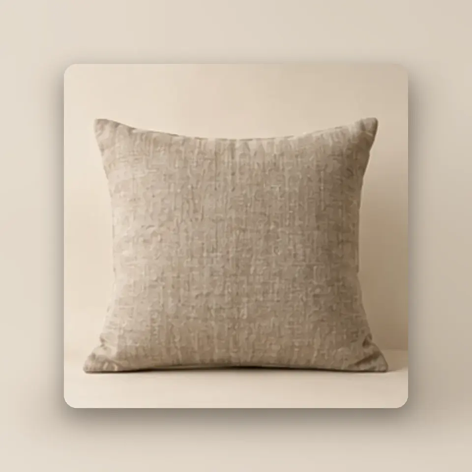 Linen Cushion Cover — styled product view