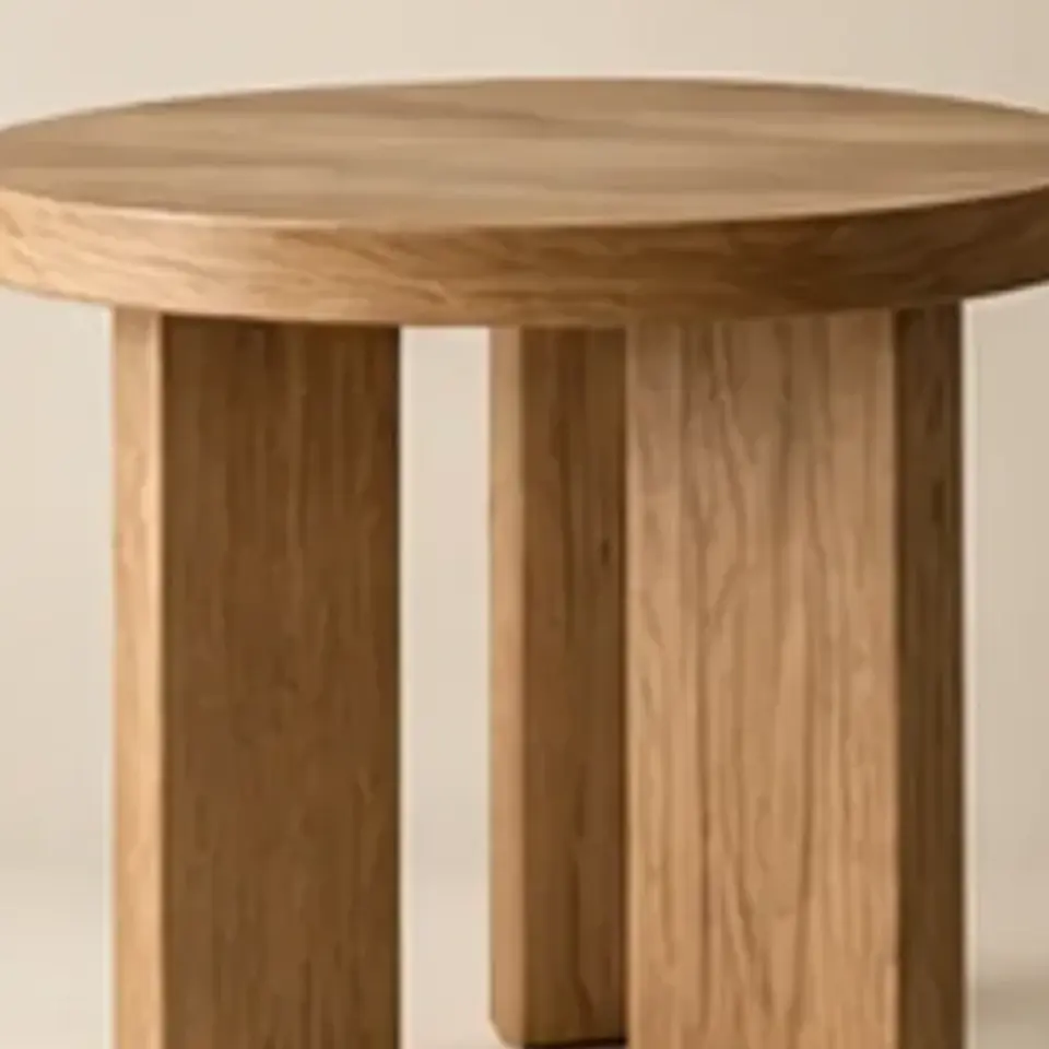 Oak Side Table — close-up detail