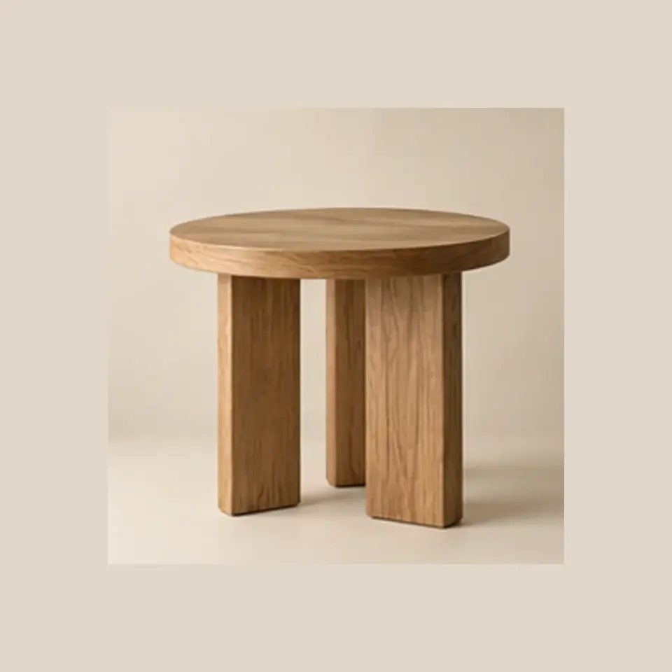 Oak Side Table — full product view