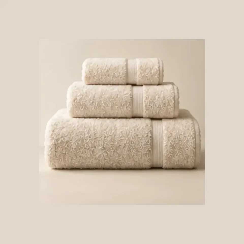 Plush Bath Towel Set — full product view