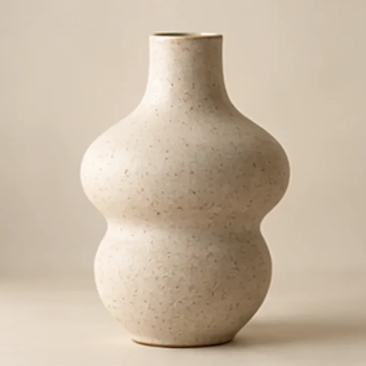 Sculpted Ceramic Vase