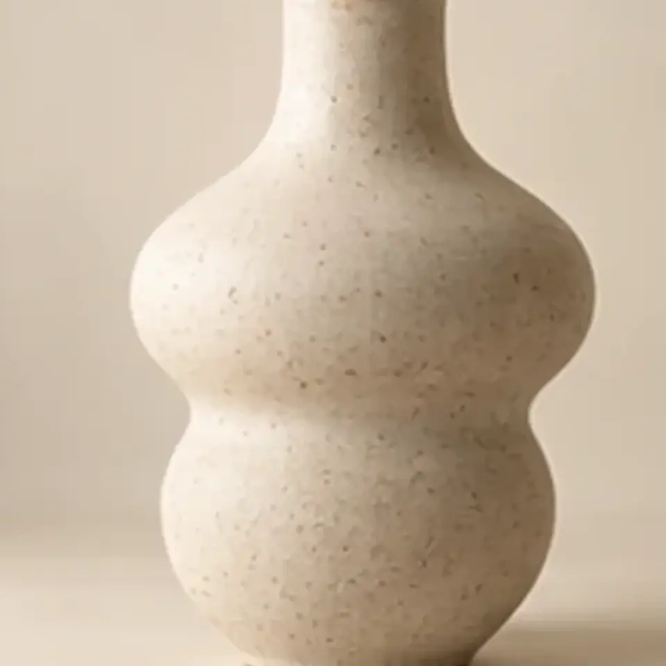 Sculpted Ceramic Vase — alternate product view