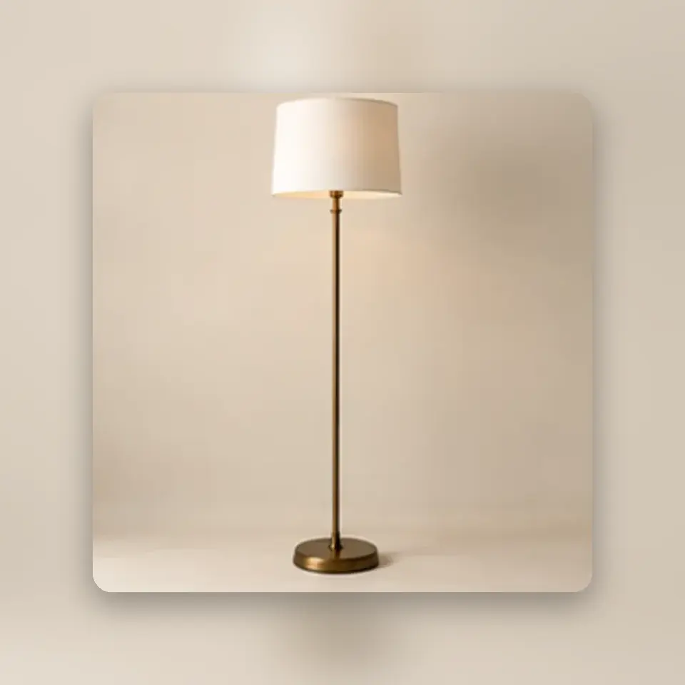 Slim Floor Lamp — styled product view