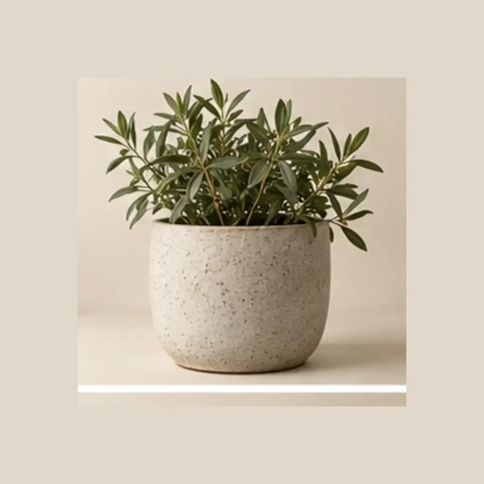 Stoneware Planter — full product view